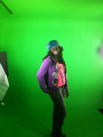 Alex on the green screen